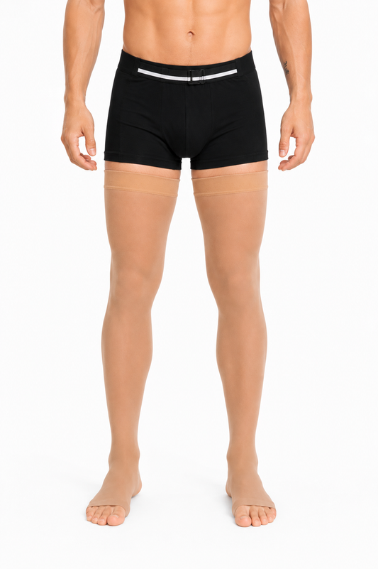 Pończochy męskie CCL2 Comfort (23–32 mmHg) 165-180 cm - otwarte palce