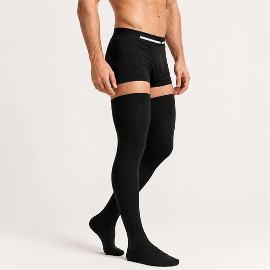 Pończochy męskie CCL2 Comfort (23–32 mmHg) 165-180 cm - zakryte palce