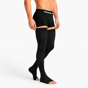 Podkolanówki męskie CCL2 Comfort (23–32 mmHg) 180-195 cm - zakryte palce